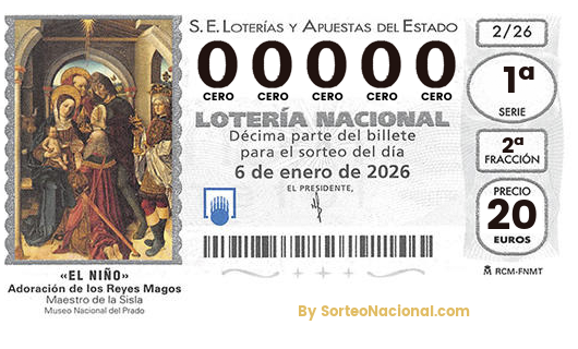 Décimo Lotería El Niño 2017; Décimos del Sorteo Extraordinario de Lotería de El Niño 2017